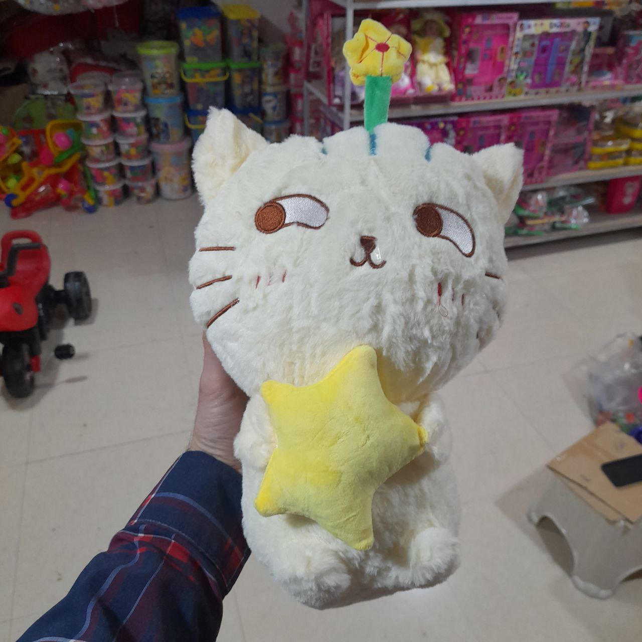    خرید عروسک گربه و کودک پولیشی نرم - جنس عالی به قیمت مناسب نسبت به بازار 