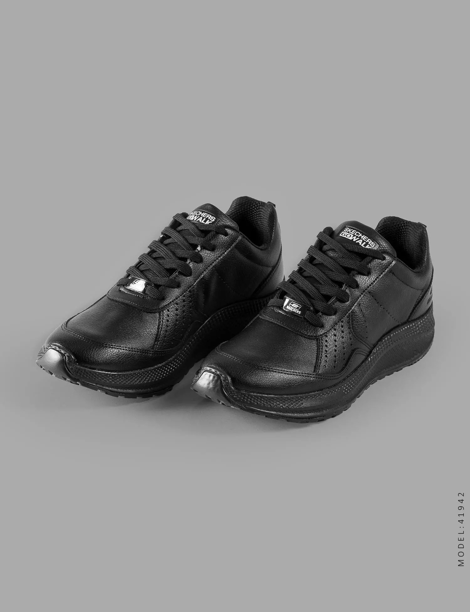 کفش روزمره مردانه Skechers چرم مصنوعی مشکی مدل ۴۱۹۴۲