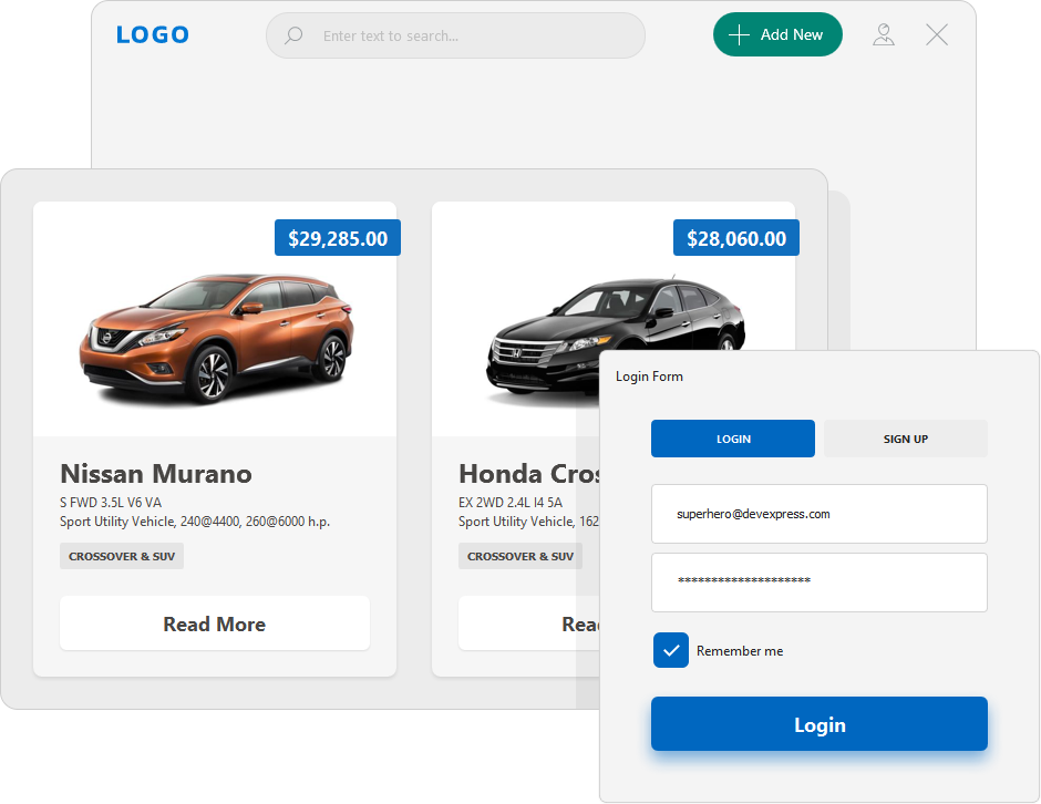 Devexpress Winform Template UI