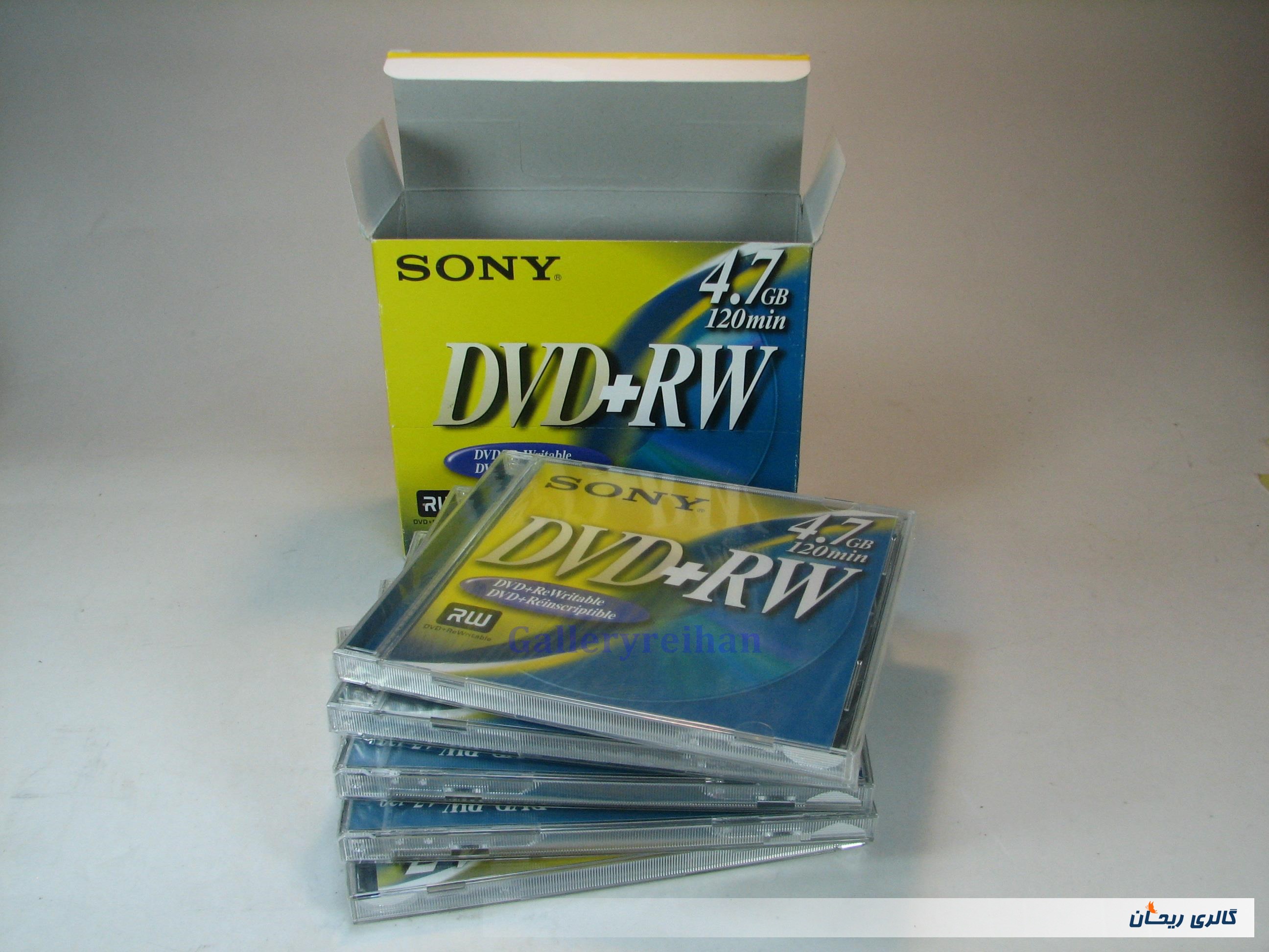 بسته 5 عددی دی وی دی ریرایت سونی DVD-RW SONY